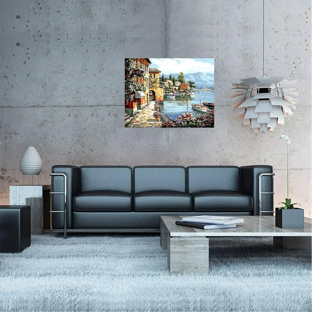 Painting by numbers oil Sweet Lovers for living room Figure painting islamic calligraphy abstract oil painting