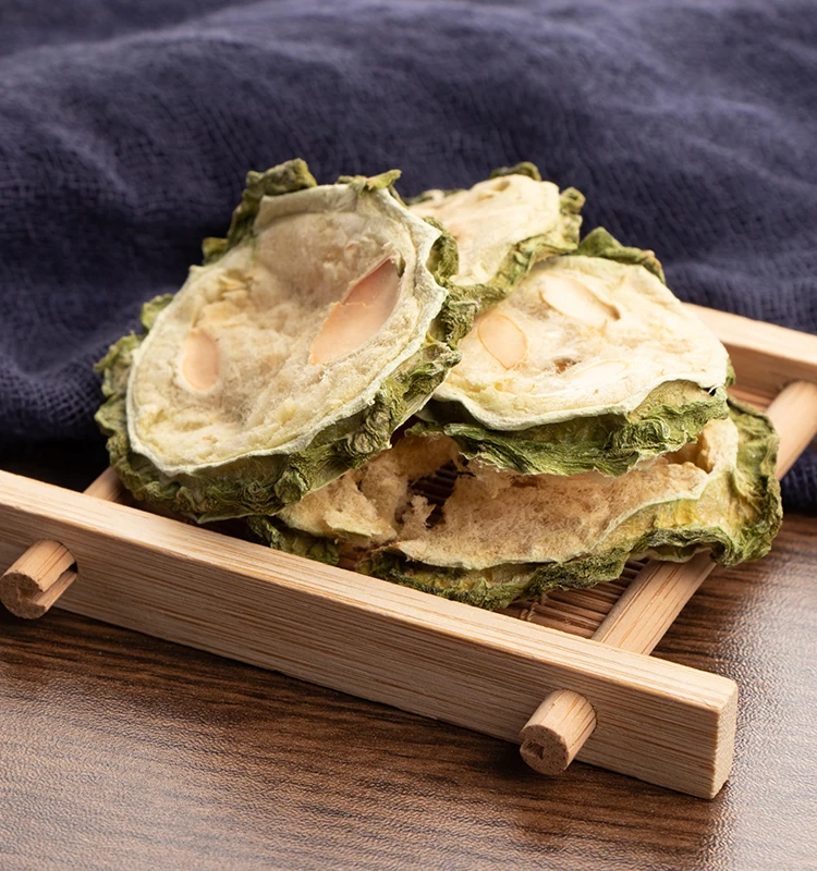 Сушеные кусочки горькой дыни Карелы горькой тыквы