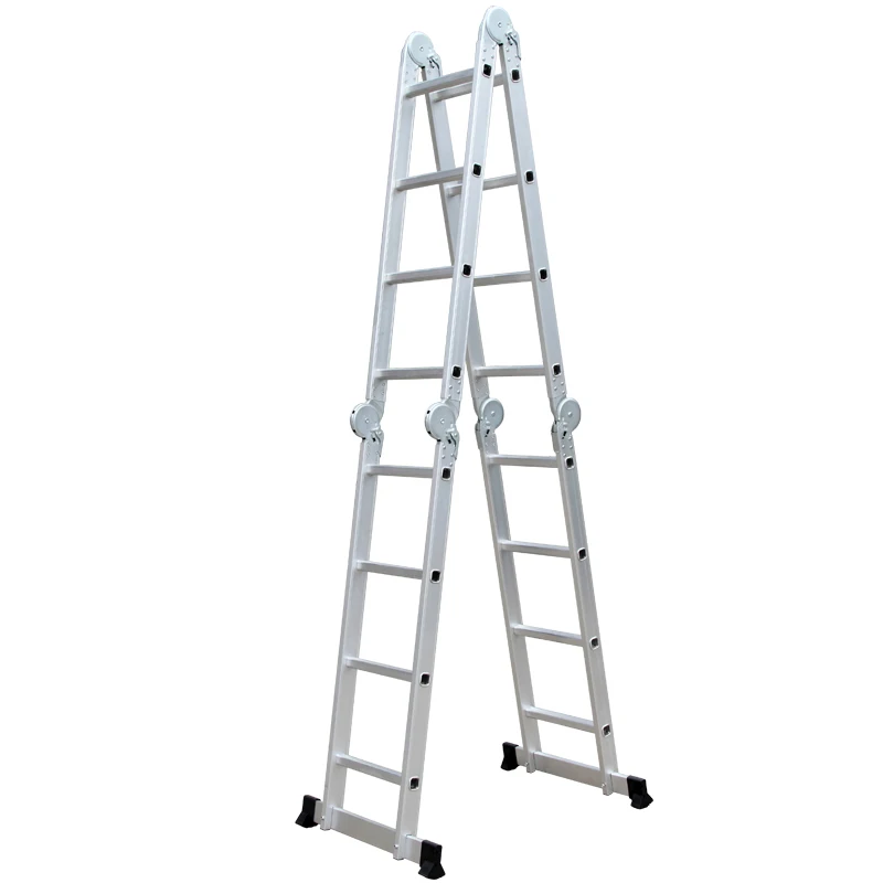 16 steps 4.6 meter aluminum Multi-Purpose combination folding big hinge extension Ladder