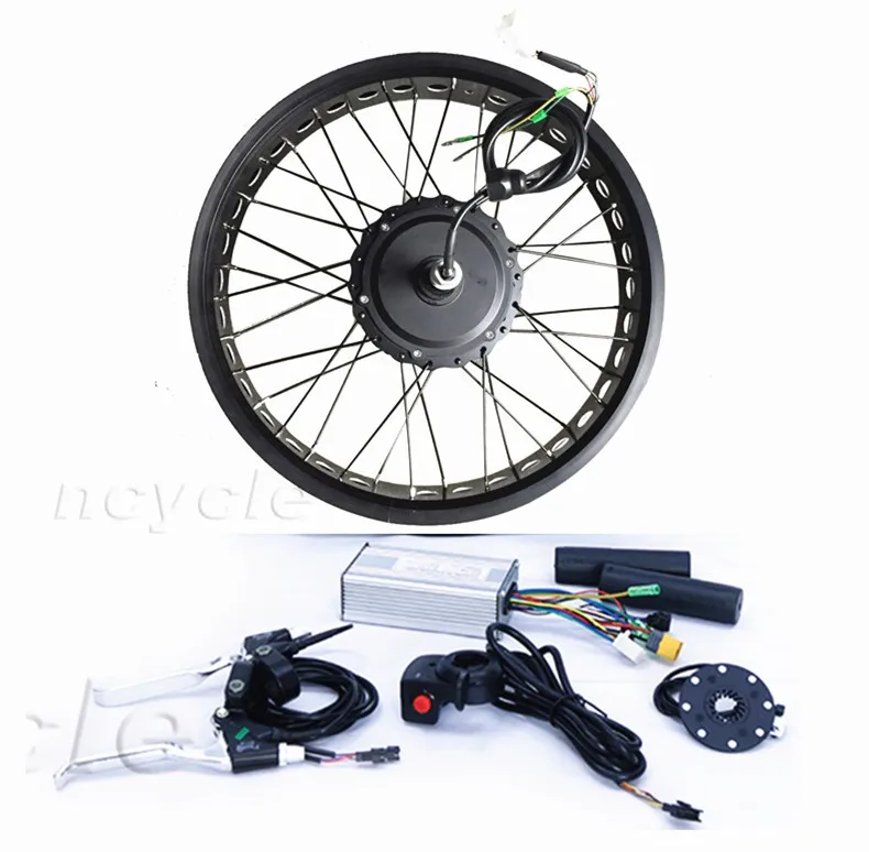 20inch 48V 500W geared motor fat tire Electric bike Kit for electric bicycle
