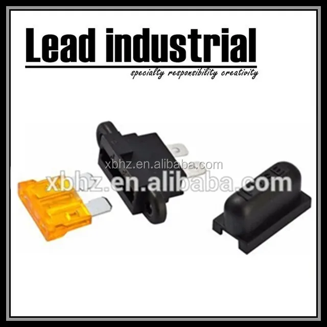 Fixed Hole ATO / ATC Automotive Fuse PCB Fuse Holder With Cover