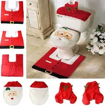 font b Christmas b font Decoration Supplies Santa font b Toilet b font Seat Cover