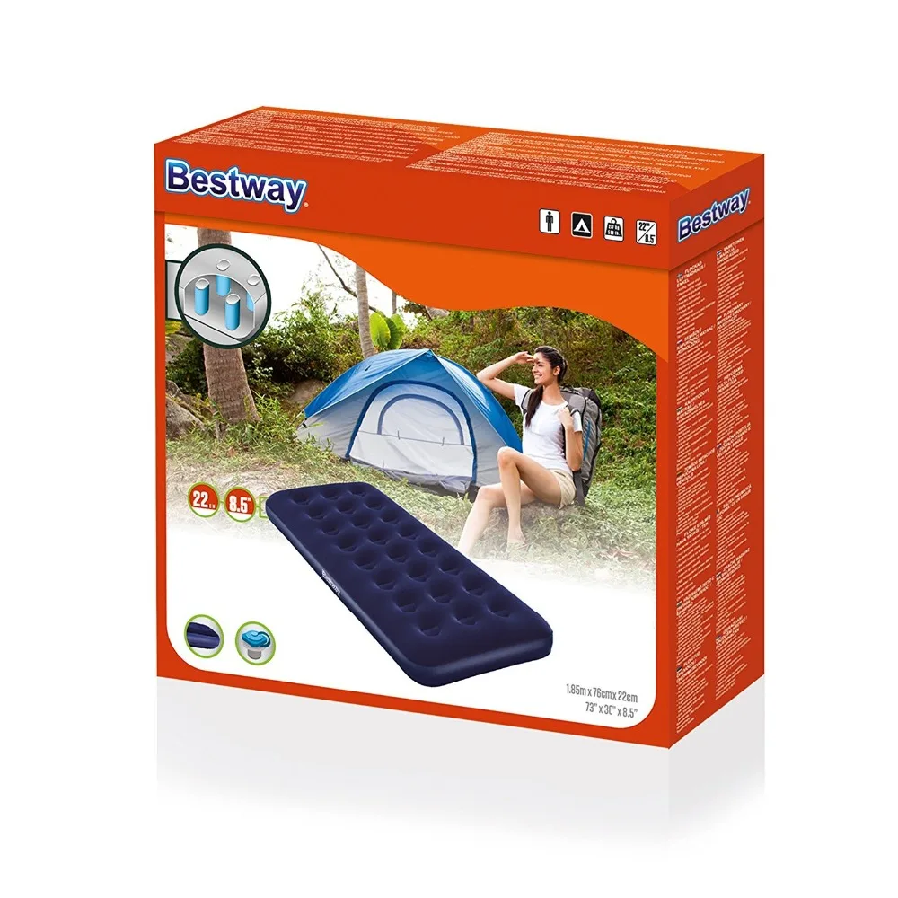 Bestway 74' x39' x 8.5'Camping inflatable air mattress queen double king single mattress size