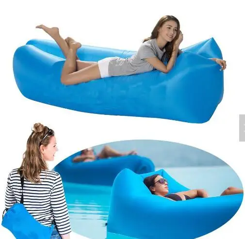 Портативный пляжный шезлонг для отдыха на открытом воздухе, Надувной Спальный мешок для кемпинга, распродажа