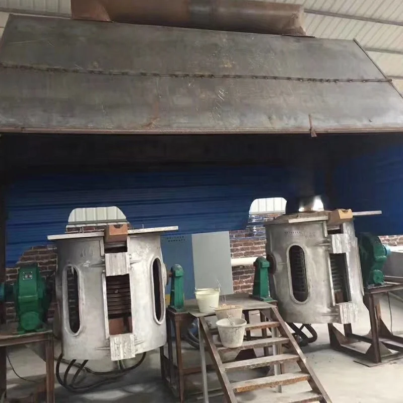 1Ton  700KW induction melting furnace for steel iron  foundry casting factory