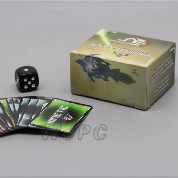 WJPC- Wholesale Black Card Deck Custom Game Card With Plastic Box