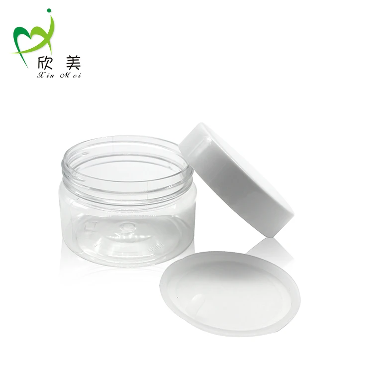 Food container 30ml 50ml 100ml 120ml 200ml 250ml 500ml clear plastic PET candy jar with aluminum