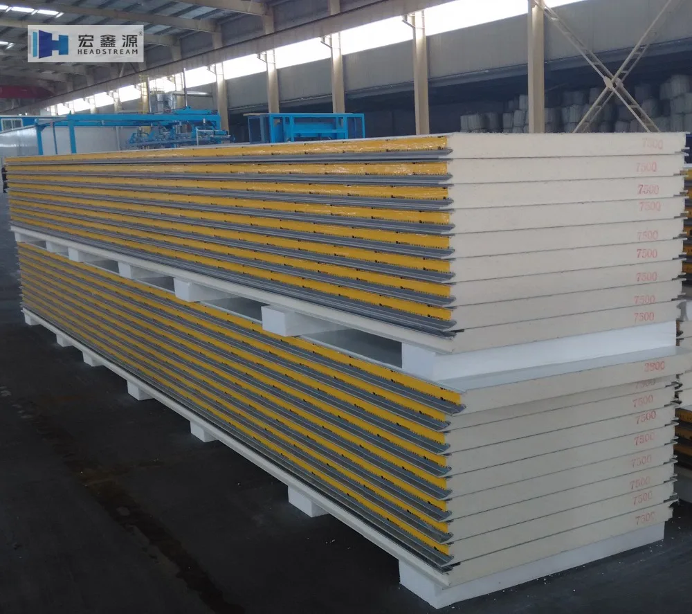 Headstream supply High Density Polyurethane Foam PIR/PUR wall Sandwich Panels