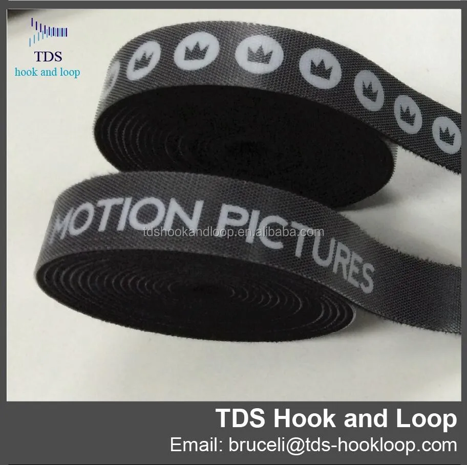 customized colorful custom logo back to back hook and loop