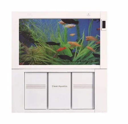 Cleair Aquatics high-quality glass fish tank aquarium with LED lighting
