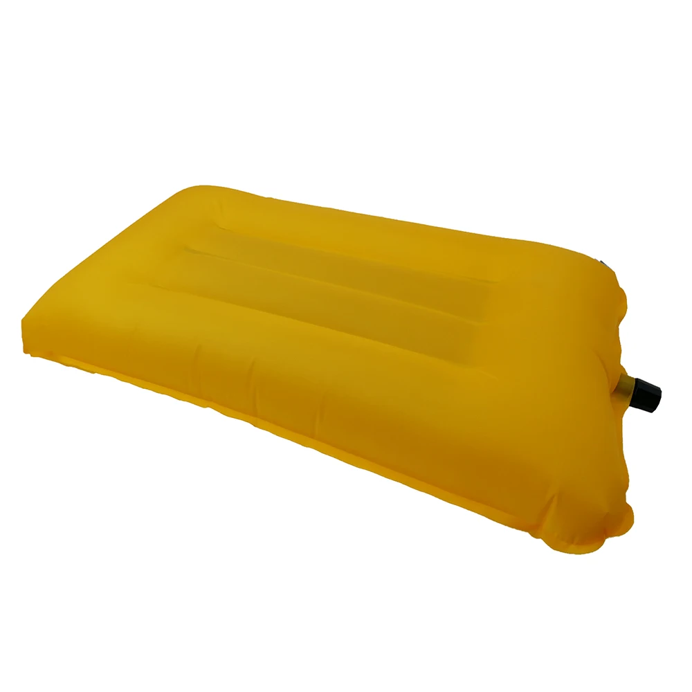 New Design Outdoor Yellow rectangle nylon fabric inflatable air pillow