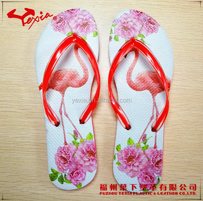 women tongs sublimation printing fashion flip flop