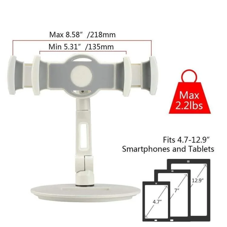 Universal Tablet PC Stand Mount flexible Aluminum Kitchen Desk Bed Tablet Holder Stand for ipad Samsung Tablet