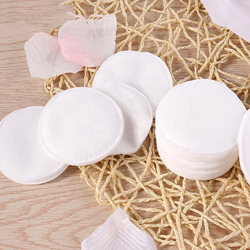OEM Brand high quality absorbency disposable round natural skin close soft facial cosmetic cotton pads Disposable makeup remove