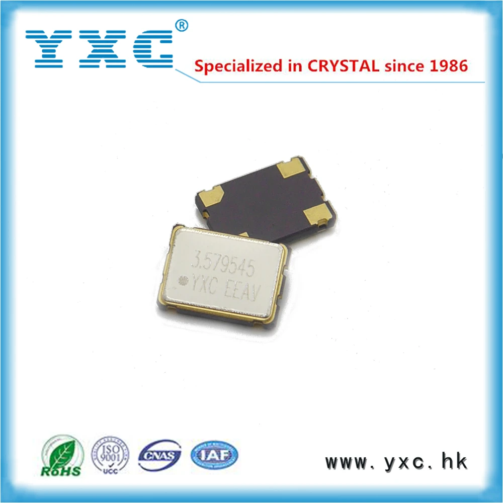 3.579545 МГц электронный генератор 3.3 В 20ppm 7050 4pin SMD кварцевый