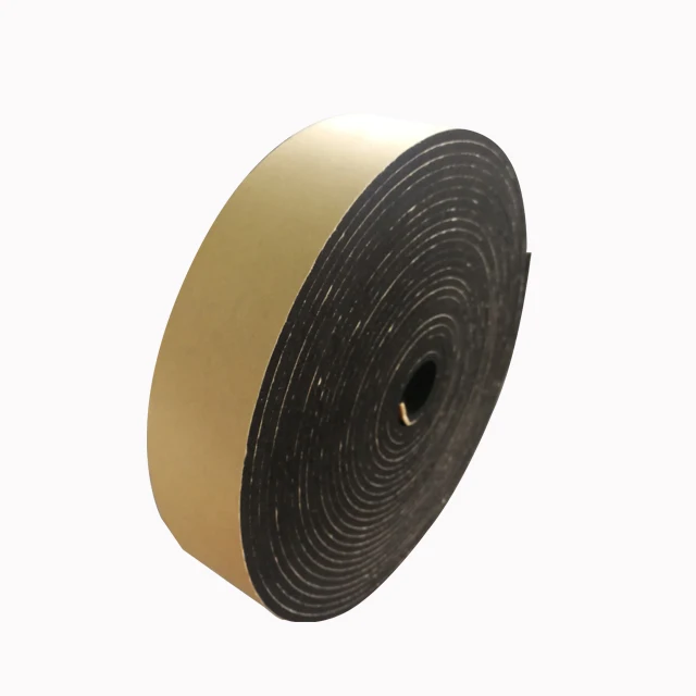
heat/sound insulation Self-Adhesive Rubber Foam Insulation Tape With Customized Size 