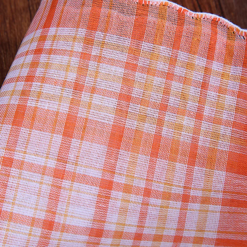 high quality grid polyester handkerchief hot selling