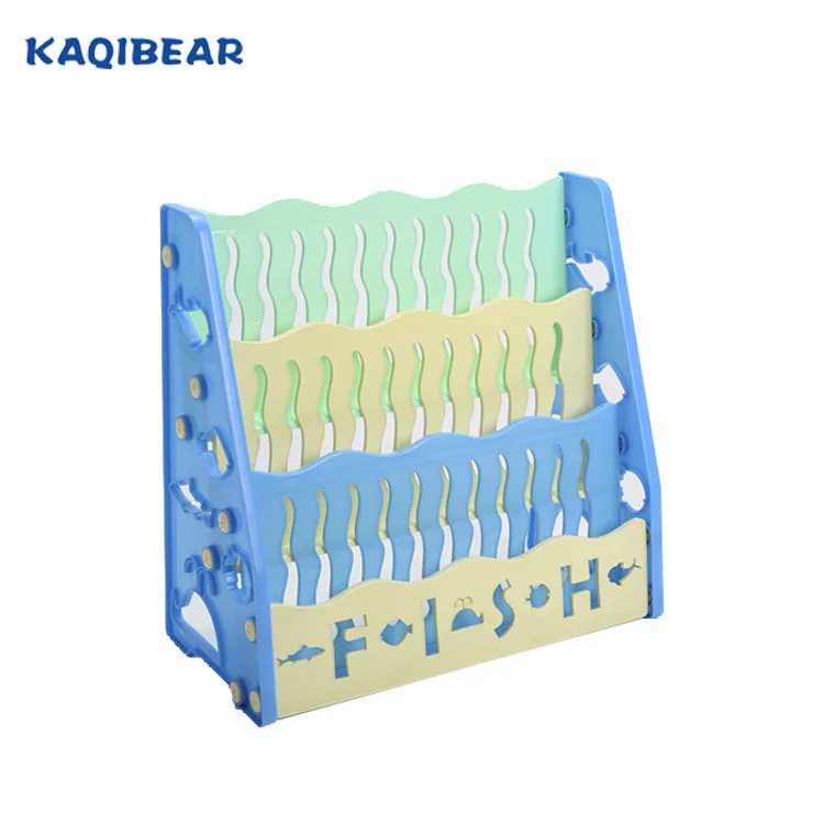 
Top quality factory price 3 layers assembly plastic kids book shelf children plastic bookshelf 