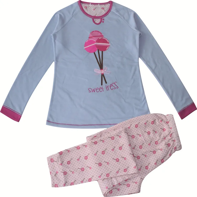 Factory women cotton +polyester wholesale pyjamas turkey pijamas