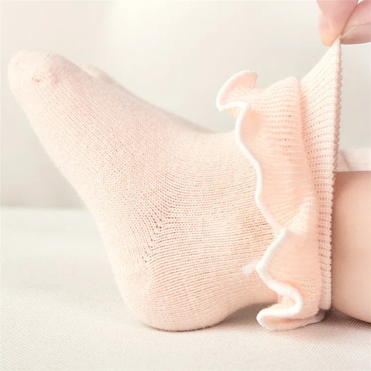 
0-1years Girls Baby Lace Frill Socks Kids Tube Socks Cheap 