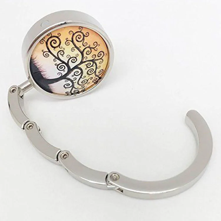 Fashion custom zinc alloy table bag hanger with hook