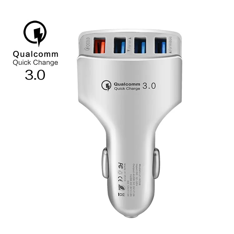 
SIPU New Product wireless 4 usb port qc3.0 fast car charger 