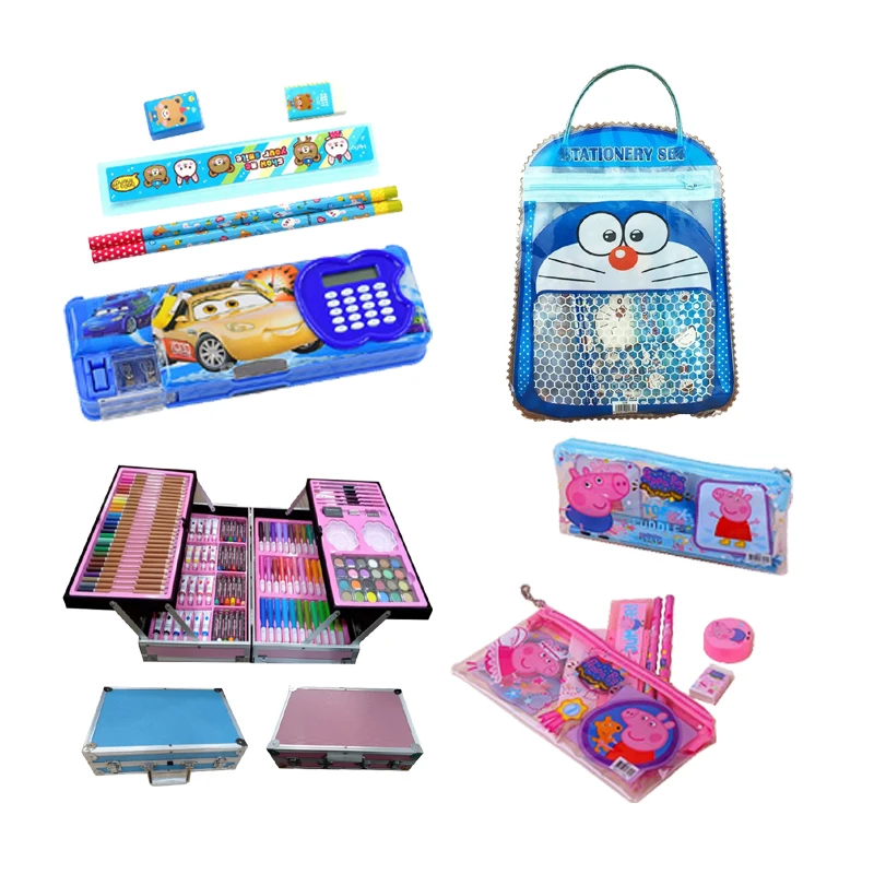 Школьные канцелярские принадлежности, набор канцелярских принадлежностей для детей, подарочный набор
