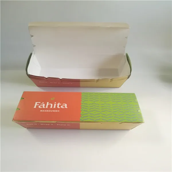
 Герметичная белая Крафтовая бумага, Экологически чистая биоразлагаемая одноразовая коробка для обеда Bento   (60241643827)
