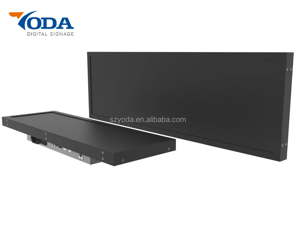 28.6 inch ultra wide lcd advertising display/bar lcd display/stretched lcd display