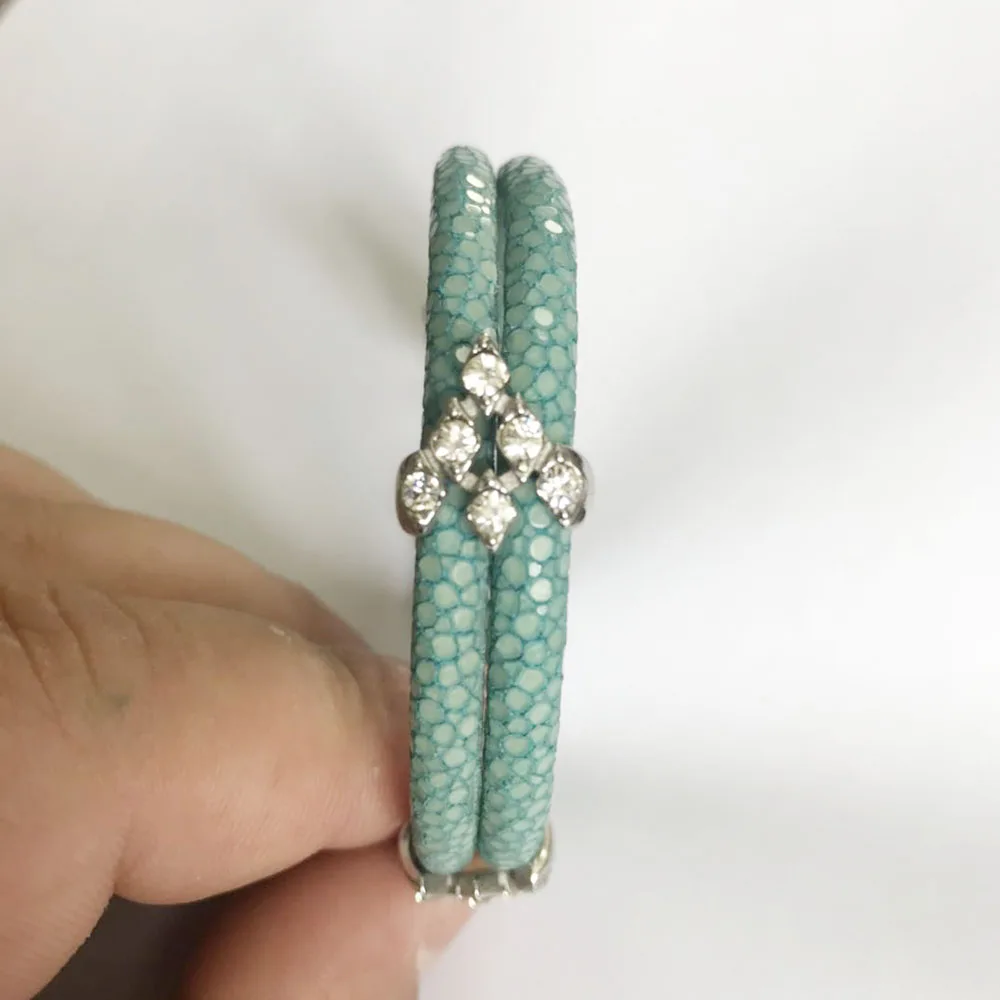 Luxury Genuine Stingray Skin Bracelet Leather Bracelet