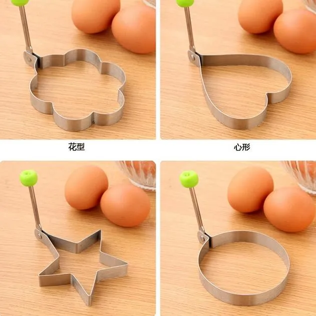 
Stainless Steel Pancake Mold Ring Cooking Fried Egg Shaper Kitchen Tool 