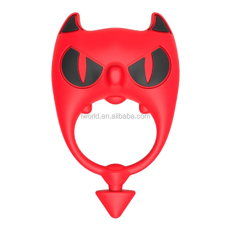 Devil design big cock man penis cock ring for men