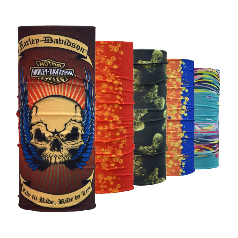 
Multifunctional Custom Skull Face Mask Seamless Tube Bandana 