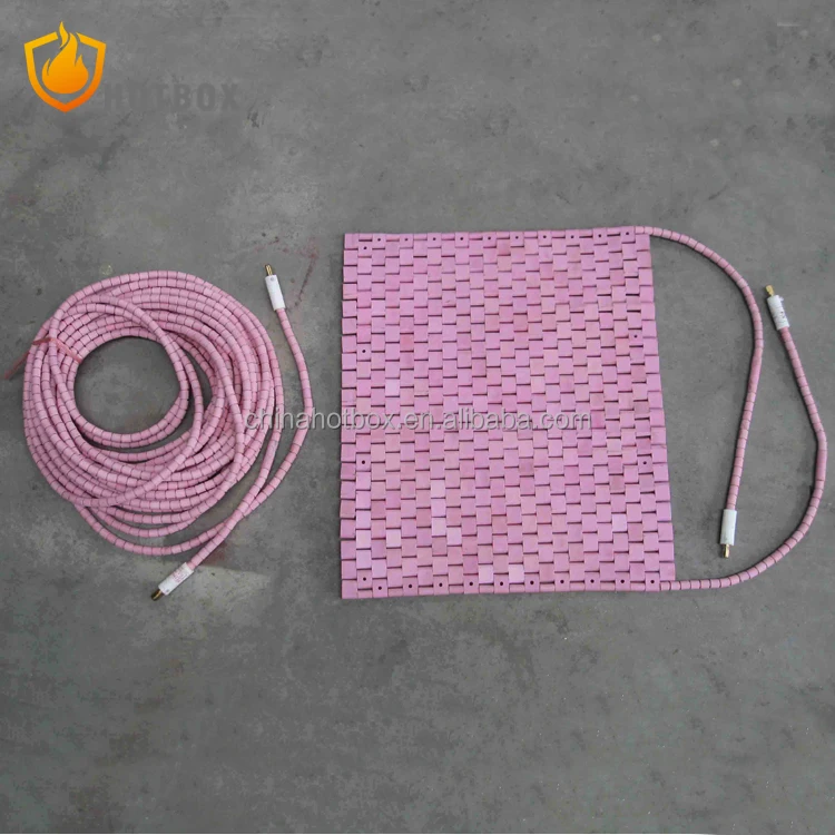 Preheating Treatment  heat treatment electric flexible ceramic rope heater element IR heating pad