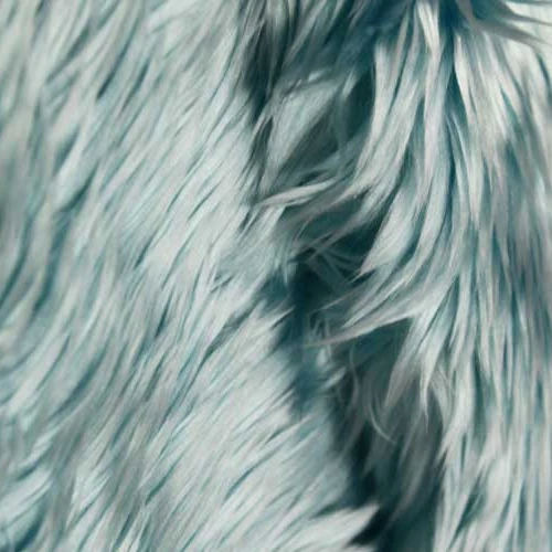 
 Новая меховая ткань с высоким ворсом, искусственный светло-голубой цвет, Boa  