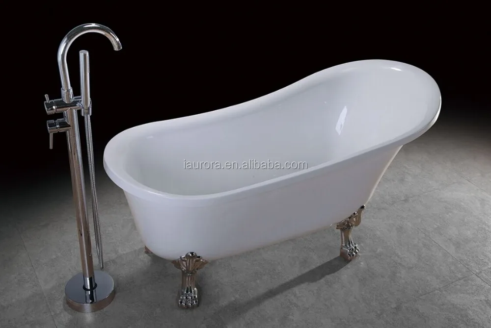 wholesale hot tubs antique tin Claw foot bathtubs with pink color