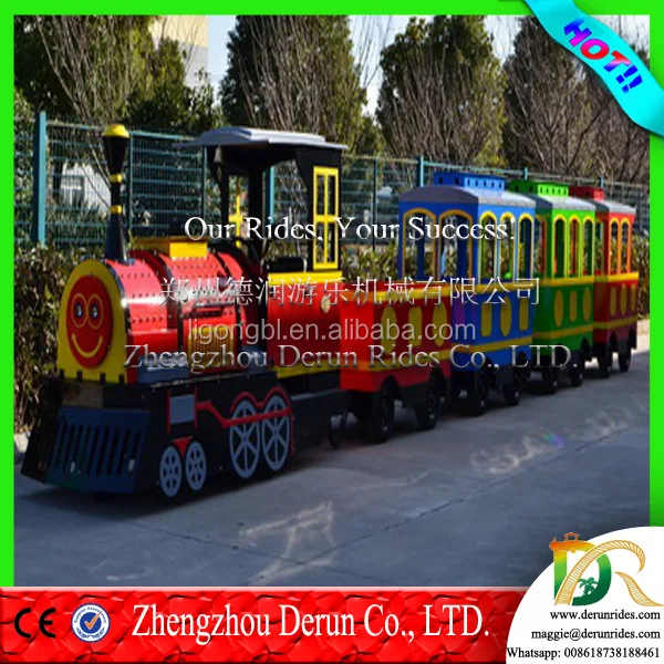 Детский тренировочный поезд DERUN, забавные детские аттракционы, бесспортивный Электрический поезд, поезд для парка развлечений, распродажа