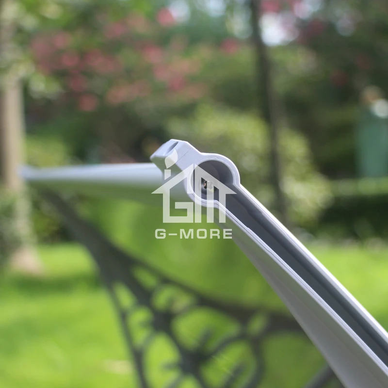 
Easy Diy Plastic Bracket Awning Canopy for Door - 120X100CM 