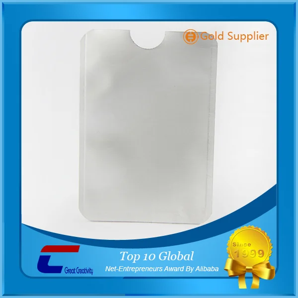 Contactless card protector rfid blocking money safe aluminum plastic credit card holder