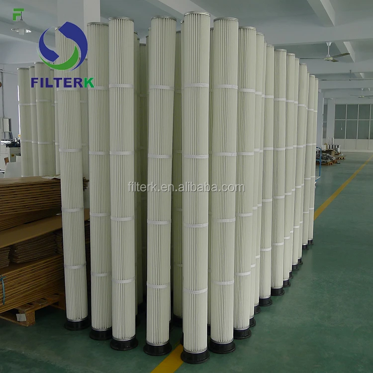 FILTERK Pleated Polyester Dust Collector Pulse Jet Cement Filter