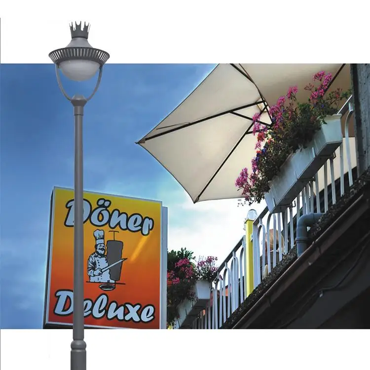 
Euro Style Antique Design Steel Light Pole, Galvanized Yard Light Poles 