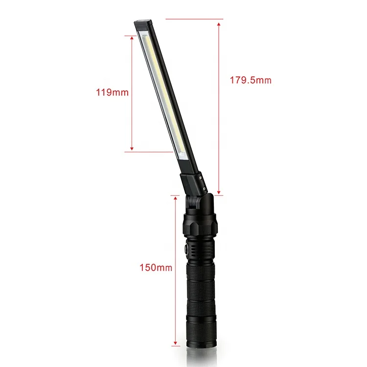 Cordless portable magnetic car flexible slim inspection light led worklight work lamp for car repair task