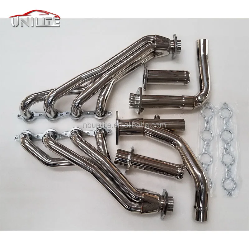 Chevy Silverado/Suburban/Tahoe, GMC Sierra/Yukon 2007-2014 4.8L/5.3L/6.0L/6.2L Stainless Steel Long Tube Headers & Y Pipe