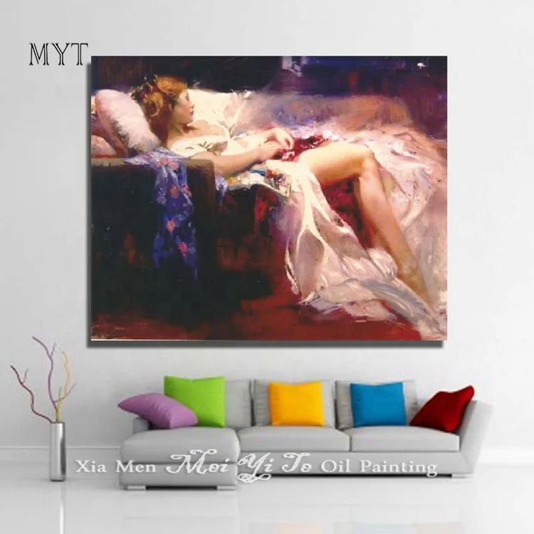 
 MYT Сексуальная китайская девушка Обнаженная женщина живопись голые девушки стена холст искусство Декор  