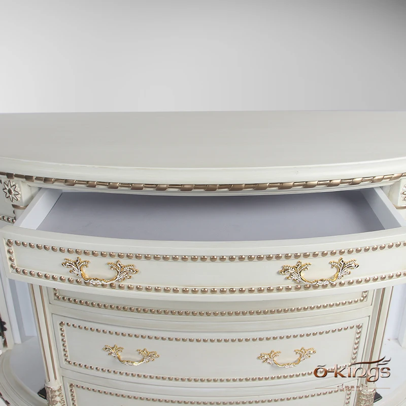 Hot sale European console cabinet hand carved Living room furniture decorative cabinet