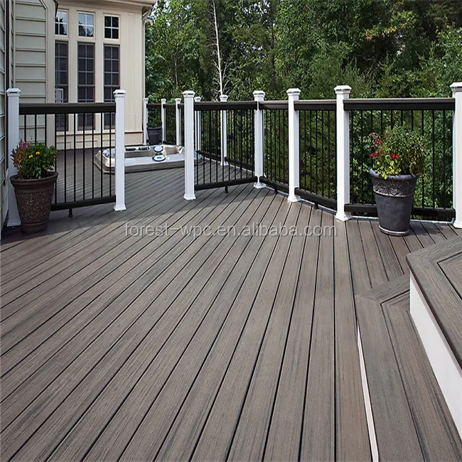 WPC Decking Flooring wood poly compounds Solid deck board