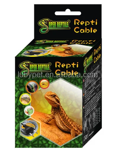 80W Reptile Heat Cable For Reptile Terrariums 9m long cable, 220V/50hz, EU Plug