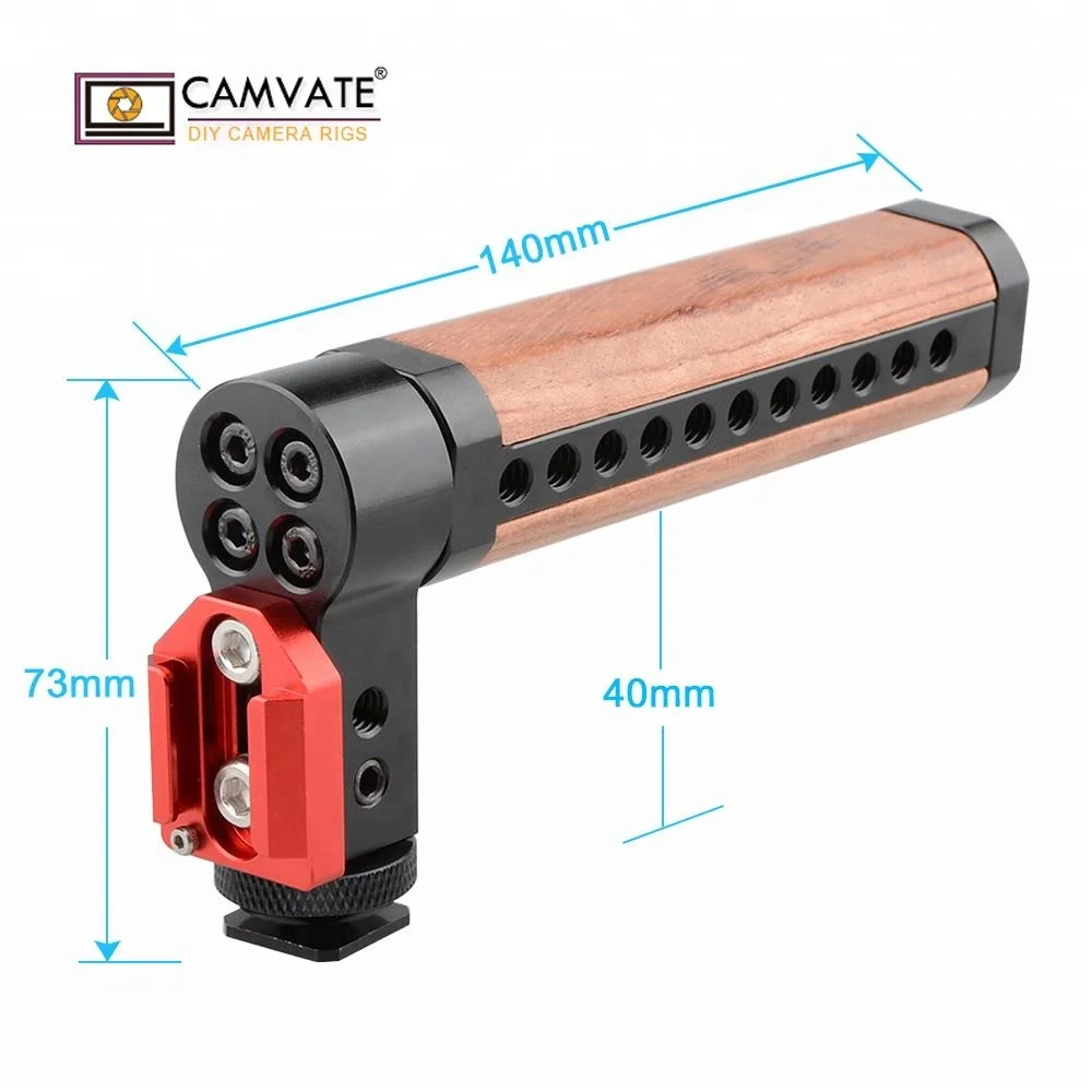 CAMVATE сверху сыр деревянный ручка с обуви крепление для камеры клетки rig