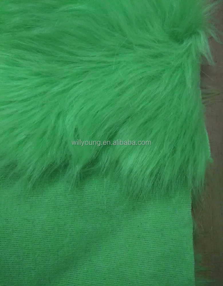 
100% acrylic long hair fabric 650 gsm 160 cm width plush fabric deep pile velvet for toy bag glove mat cloth material fabric 