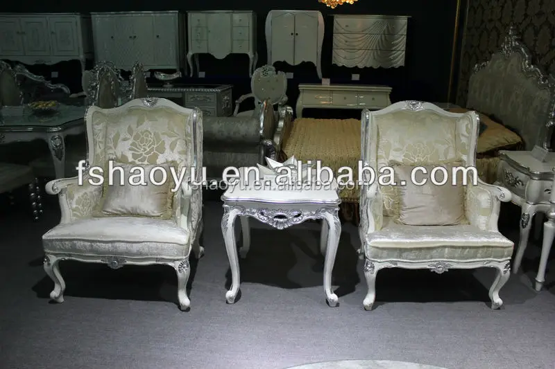 luxury classic Barock chairs, gold paper king throne chair, salon beauty chair
